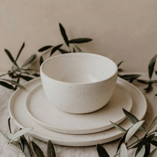 Keramische servies set met kom en borden van HomeLush