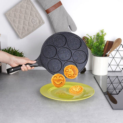 Pannenkoeken- en Eierpan (27 cm) met 7 Holtes