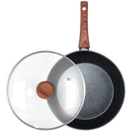Diepe Koekenpan (28 cm) met Glazen Deksel