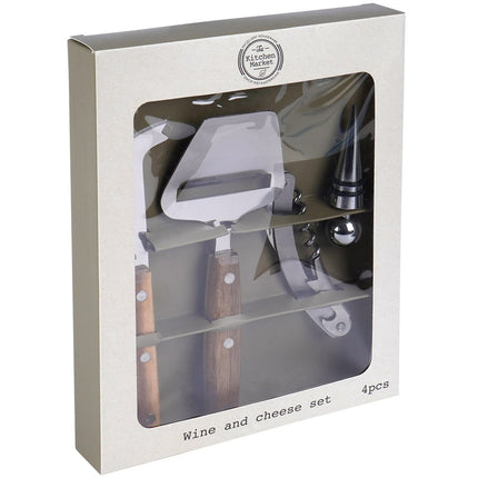 Luxe Wijn- en Kaasaccessoires Set