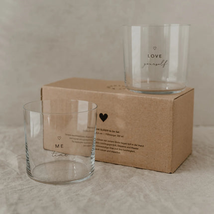 Drinkglazen Set 'Self Love' - 2-delig