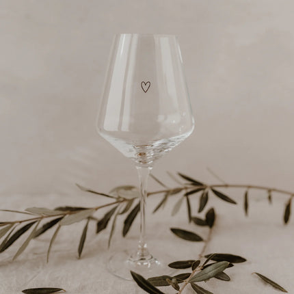 Design Wijnglas met Hart