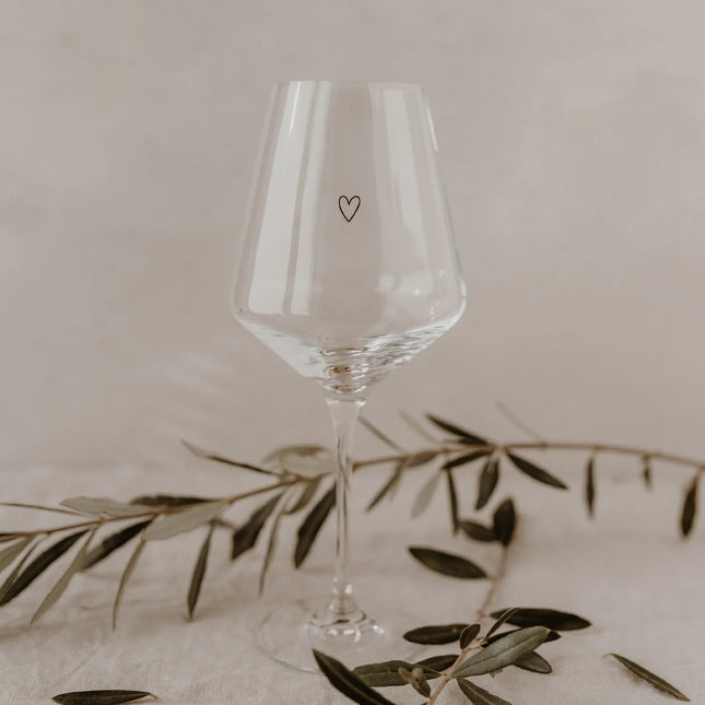 Design Wijnglas met Hart