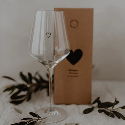 Design Wijnglas met Hart